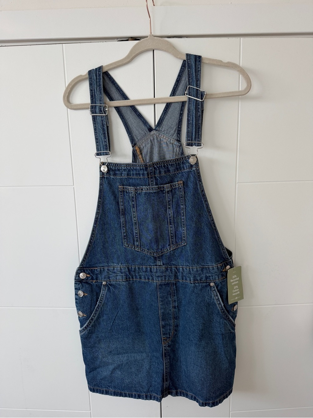 Denim Overall Skirt - Blue - H&M